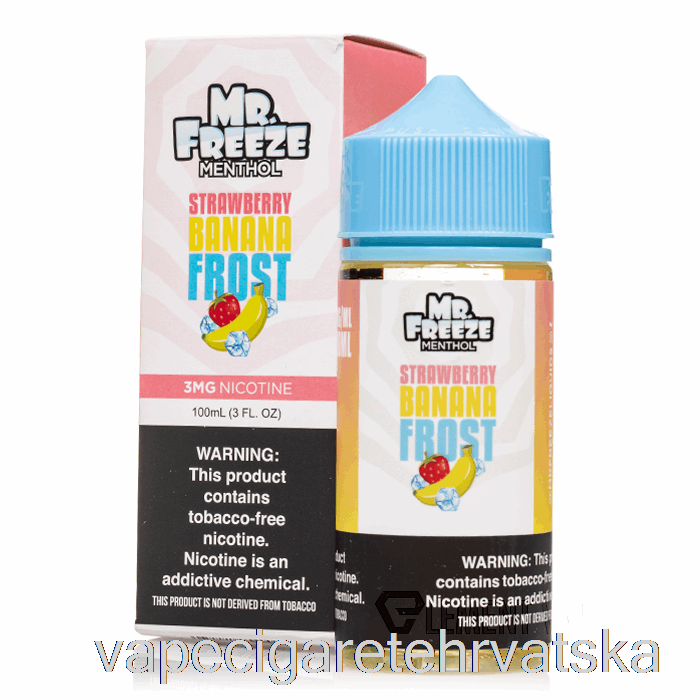 Vape Cigarete Jagoda Banana Frost - Mr Freeze - 100ml 3mg